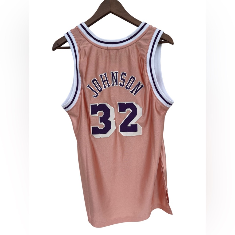 Mitchell & Ness LA Lakers Magic Johnson #32 Jersey 75th Anniversary NWT Women M - Picture 3 of 5